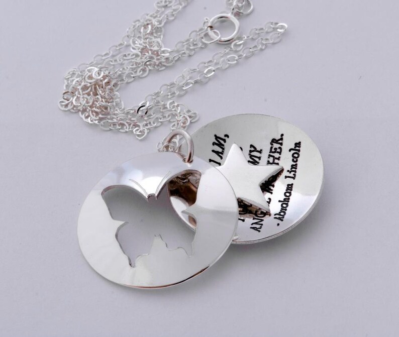 SternenKind Edition Schmetterlingskette mit Deiner Wunschgravur 925-Silber, handgearbeiteter Schmuck, Fehlgeburt, Andenkenkette für Sie image 6