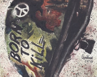 Born to Kill Watercolor