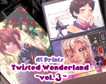 Prints - A5 - Twisted Wonderland  vol. 3 - Housewarden Rosehearts & Vil and Neige