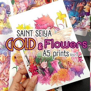 A5 Prints- Saint Seiya - Gold & Flowers vol.1