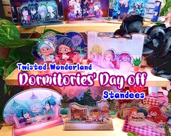 Twisted Wonderland Dormitories Day Off Acrylic Diorama Standee