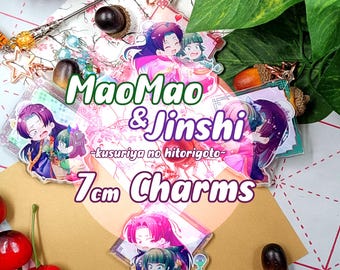 Charms-  Apothecary Diaries Kusuriya no Hitorigoto- Maomao & Jinshi - 7 cm double side acrylic charms