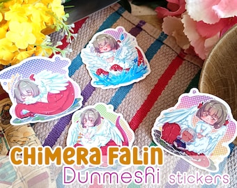 Dungeon Meshi Stickers – Chimera Falin Chibi, Matte Vinyl
