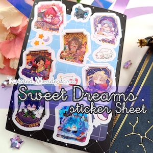 Twisted Wonderland - Sweet Dreams CHIBIS - Sticker Sheets