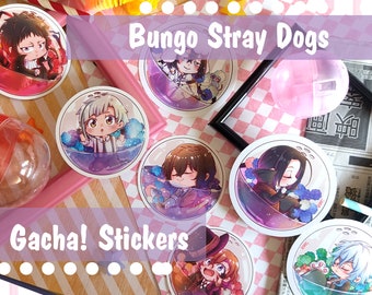 Stickers - Bungou Stray Dogs Gacha! 7 cm  matte vinyl stickers