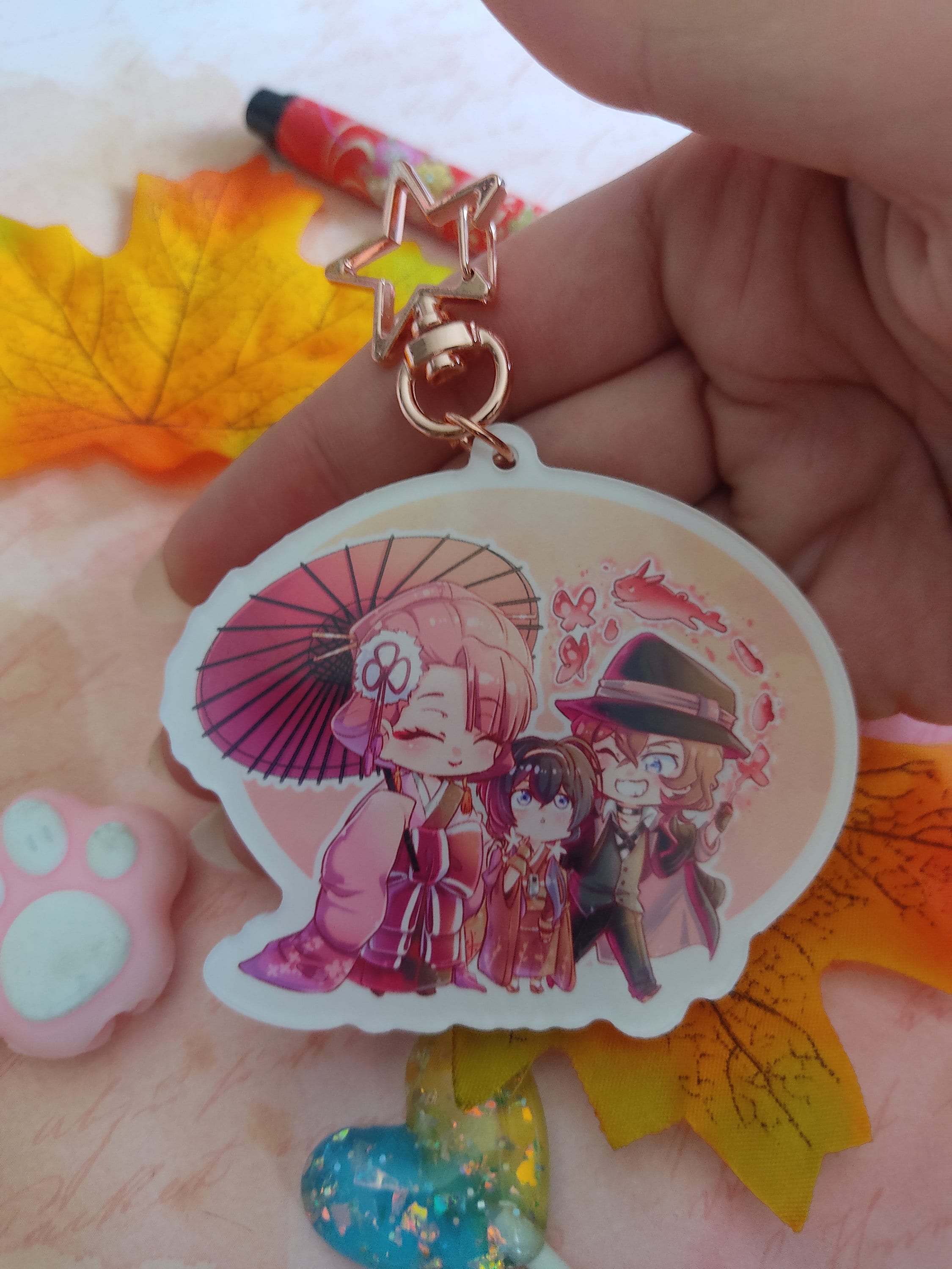 Charms -BSD -kyouka's Little Family Keychain - Etsy