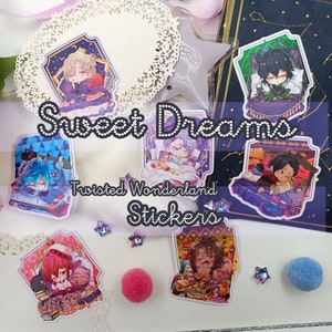 Twisted Wonderland - Sweet Dreams chibis - Stickers