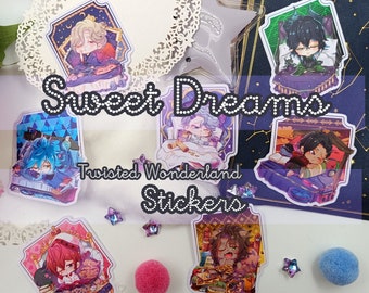 Twisted Wonderland - Chibis de dulces sueños - Pegatinas