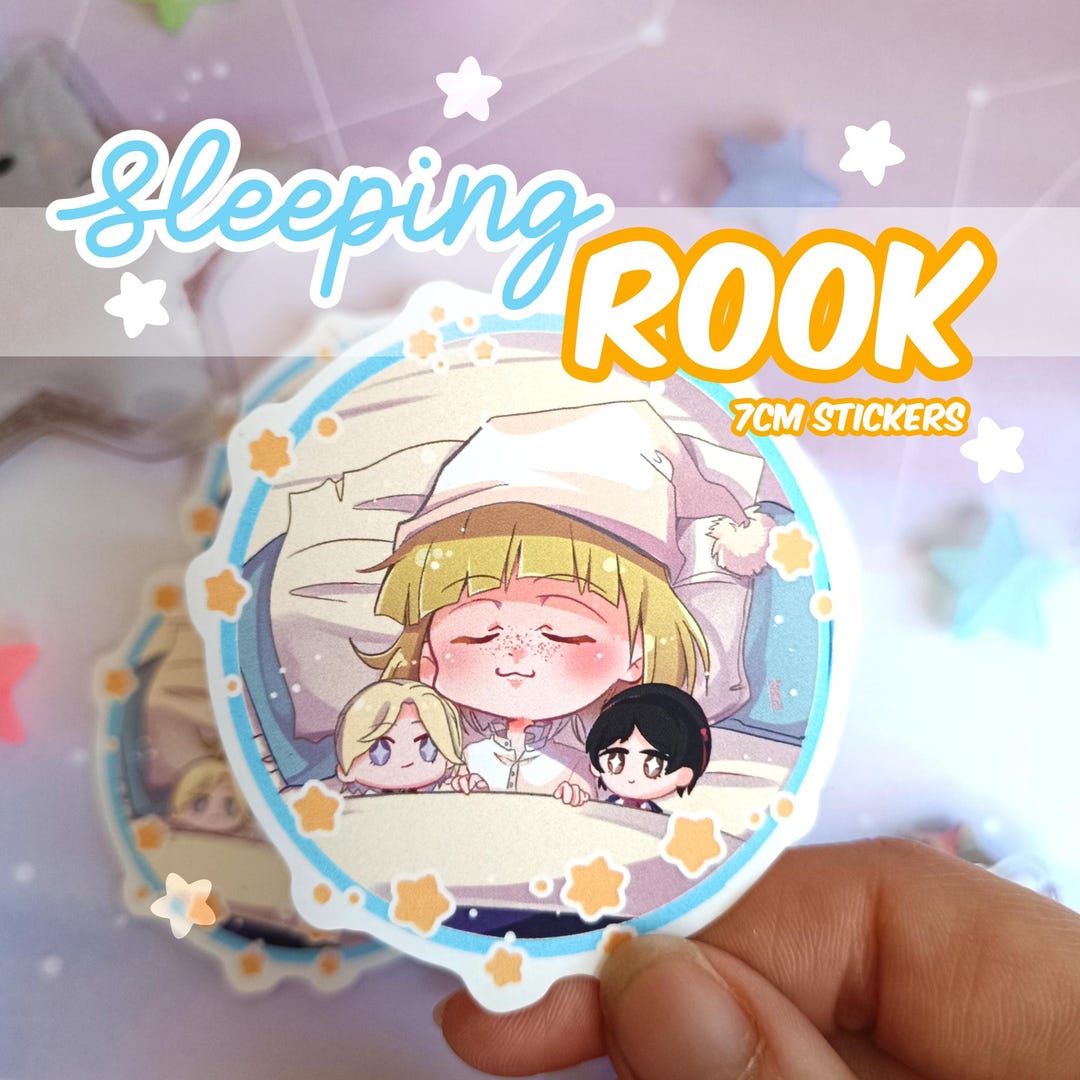 Sticker Rookzone 5cm Stickers - Twisted Wonderland - Relaxation Room Rook - 7 Cm Vinyl Matte ...