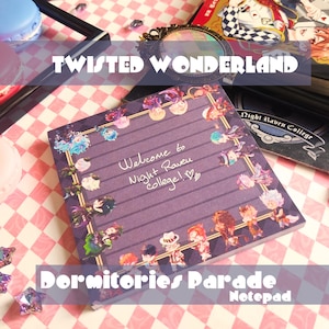 Notepads - Twisted Wonderland - Dormitories Parade
