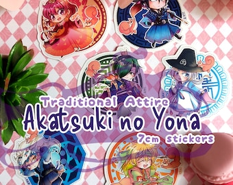 Akatsuki no Yona Stickers – Traditional Attire Akayona Chibi, Matte Vinyl