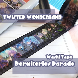 Washi Tape - Twisted Wonderland - Sfilata dei dormitori