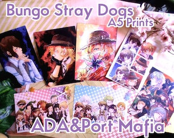 Drucke - A5 - Bungo Stray Dogs - ADA & Port Mafia dekorative Drucke