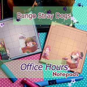 Notizblöcke - Bungo Stray Dogs - Bürozeiten