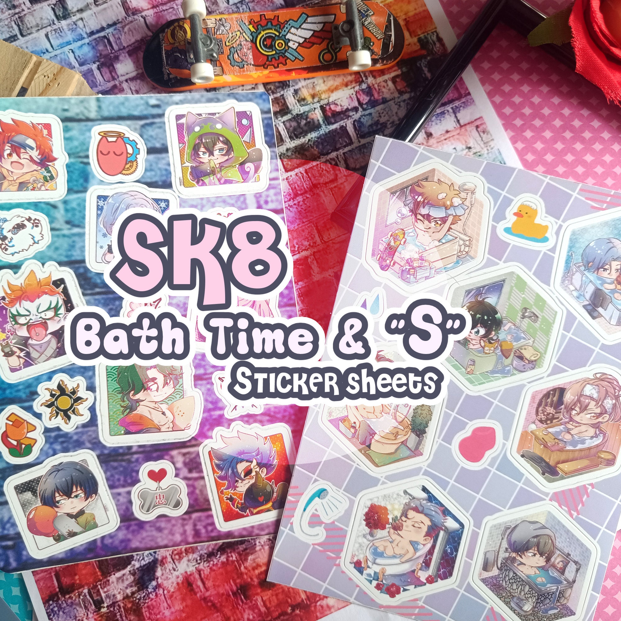 sk8 on the wall / catalog & sticker アート・デザイン・音楽 sk8 on