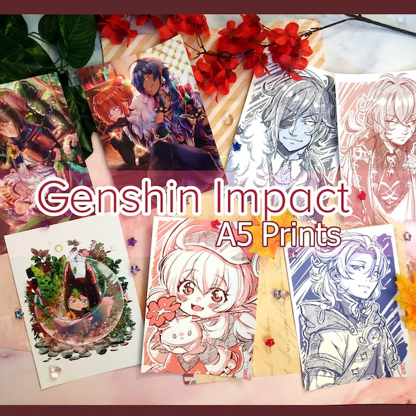 Impresiones - Impresiones Genshin Impact A5