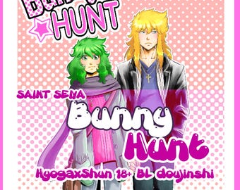 Saint Seiya HyogaxShun (DMxAphrodite) BL doujinshi-bok - Kaninjakt - PDF digital nedladdning
