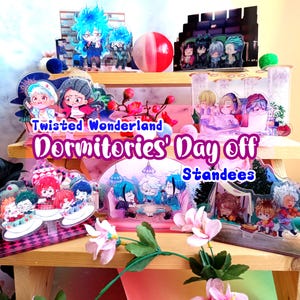 Diorama Standees - Twisted Wonderland - Día libre en los dormitorios