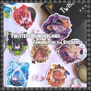 Twisted Wonderland - Tamagotchi! 7 cm matte Vinyl Stickers