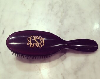 Engraved Mason Pearson Pocket Boar & Nylon Hair Brush
