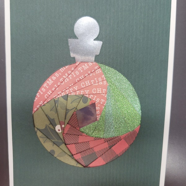 Iris Folding Christmas Ornament Card Kit or Refill Pack.  Great for Shaker Cards too.  Easy to create, kit comes with complete instructions.