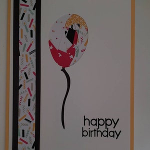 Balloon Iris folding kit- 6 card fronts- pattern, color photo- fun papercraft, easy to learn.   Impressive birthday cards.