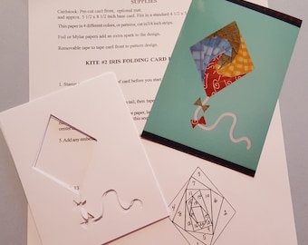 Iris Folding Kit includes 6 card fronts, pattern, color photo Fun and easy to learn papercraft. Refills also great for shaker cards!