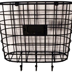 Metal Wire Basket Wall Pocket