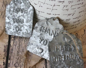 Tin Every Day Gift Tags S/12