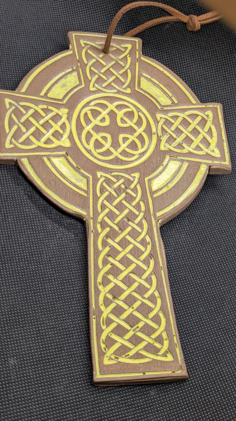 Handmade Celtic Cross Wall Cross Pottery - Etsy