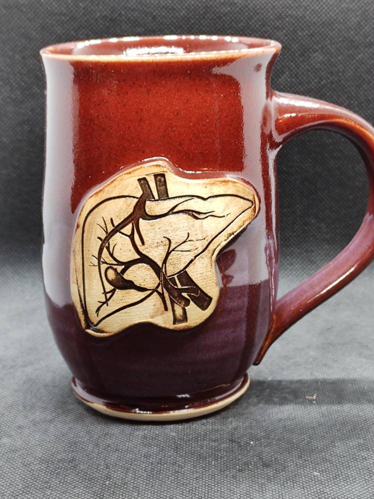 Large Pottery Coffee Cup, Handmade Coffee Cup, Ceramic Coffee Mug, Lat –  Paintingforhome