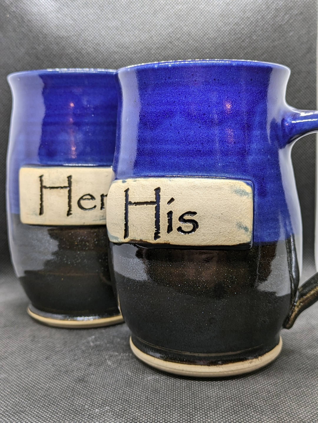 Set Mugs His and Hers Handmade Pottery Coffee Mug Set Etsy — free download