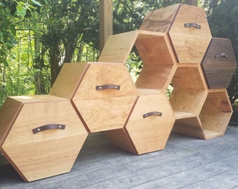 Hexagon Shelves Honeycomb Shelving Units Wall Von Eoneyeofnature