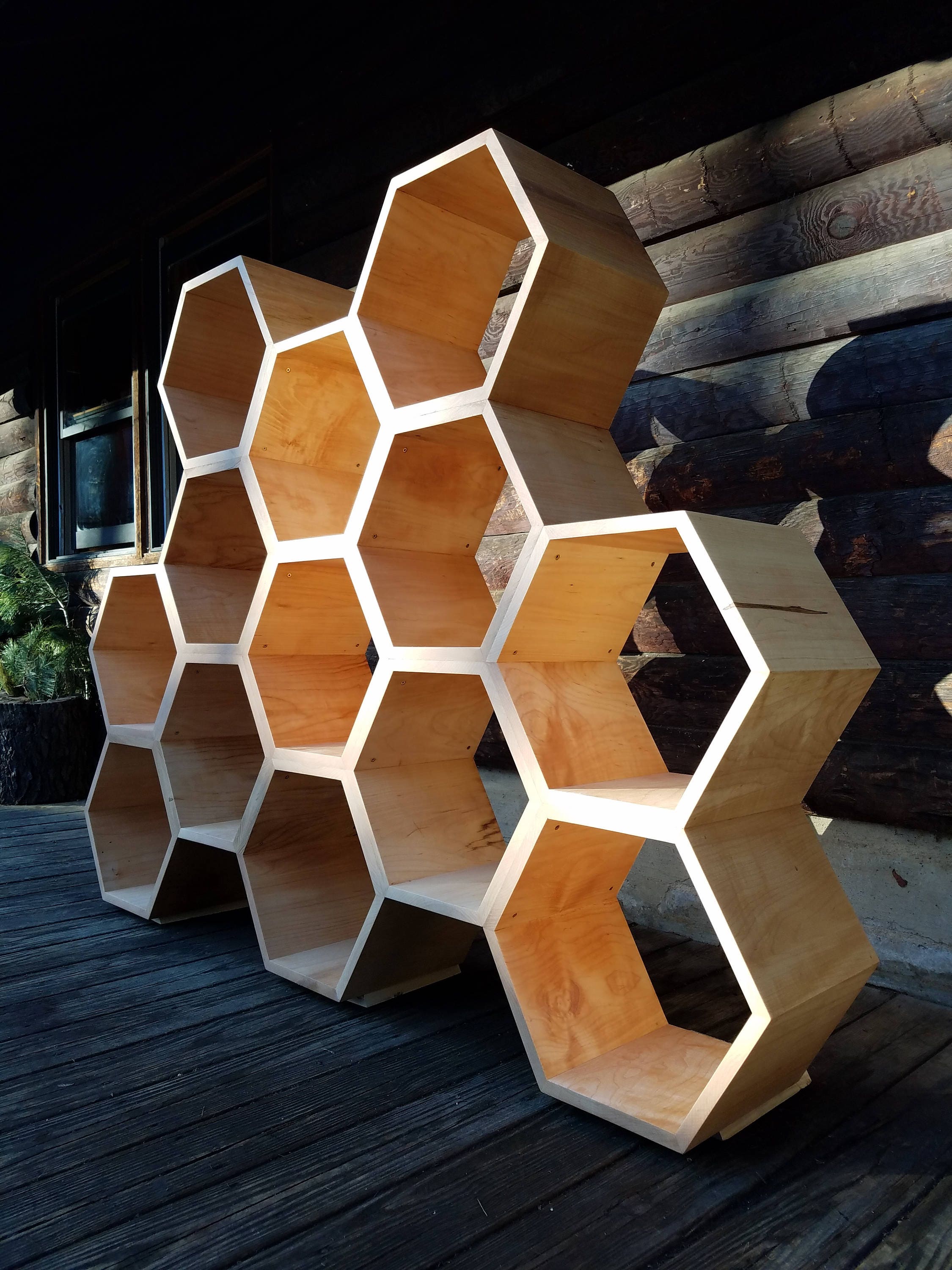 Honeycomb shelf unit deals