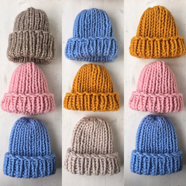 Bonnet en tricot super épais, chapeau Helsinki, tricot géant, chapeau d'hiver surdimensionné, bonnet super épais, bonnet tricoté d'hiver chaud, bonnet en tricot épais