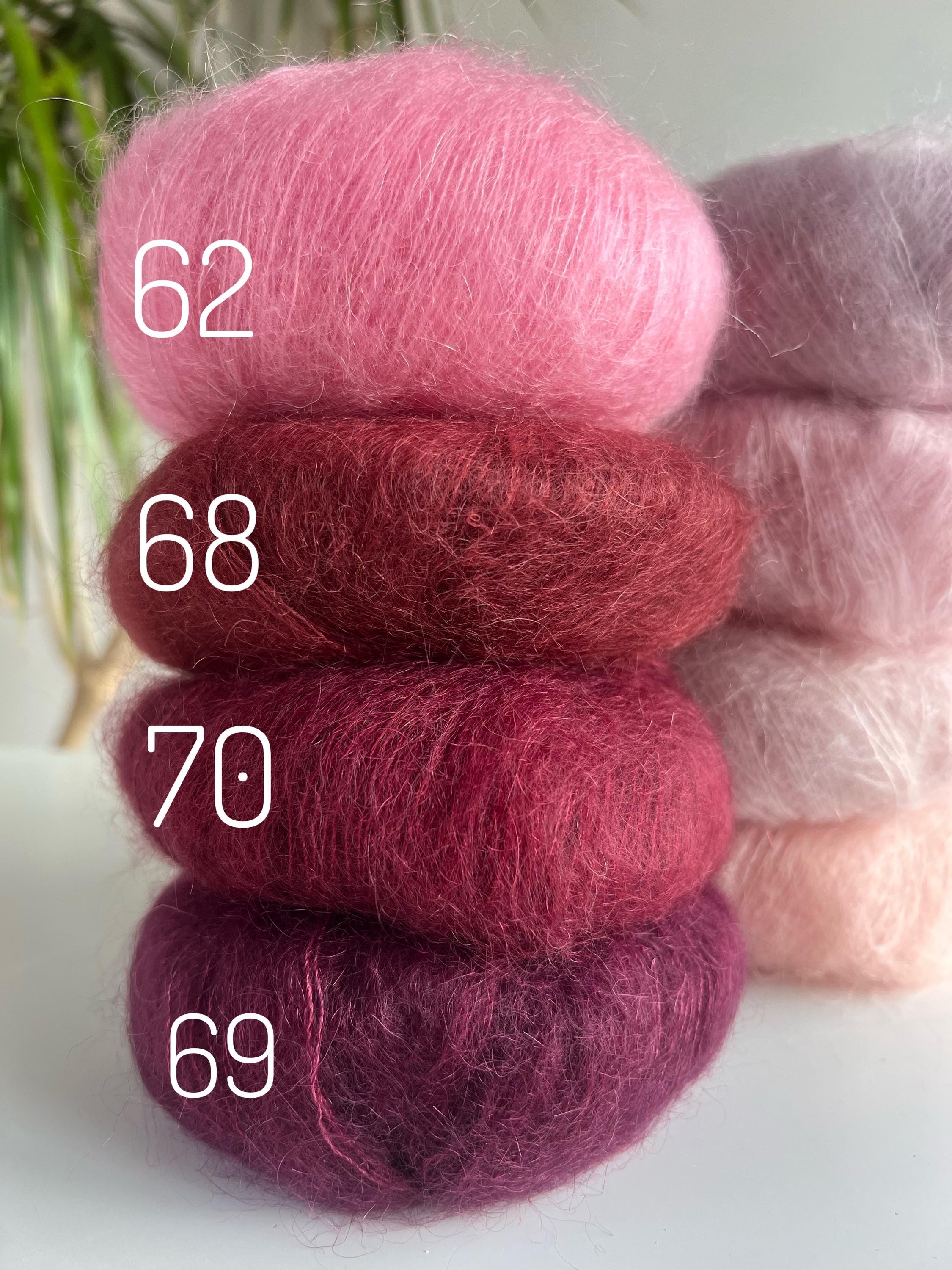 DROPS Kid-silk Yarn: Mohair & Mulberry Silk Lace Yarn - Etsy