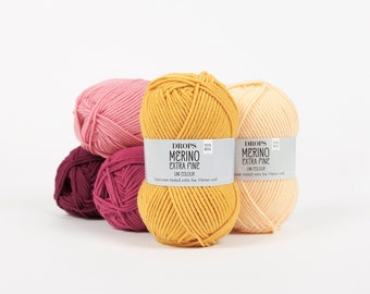 Filato DROPS Merino Extra Fine: Superwash DK Wool, 50 g