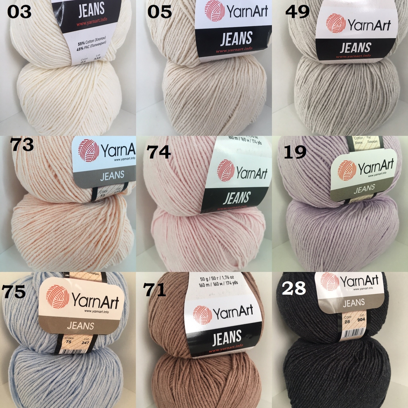 Yarnart JEANS Cotton Yarn Amigurumi Cotton Yarn Amugurumi Etsy