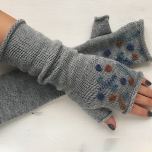 Fingerless mittens, Knit fingerless gloves, Knit wrist warmers, Gloves fingerless, Knitted gloves, Knit mittens, Long mittens, Armstulpen,