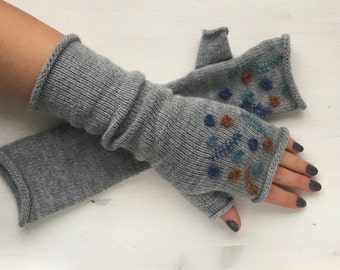 Fingerless mittens, Knit fingerless gloves, Knit wrist warmers, Gloves fingerless, Knitted gloves, Knit mittens, Long mittens, Armstulpen,