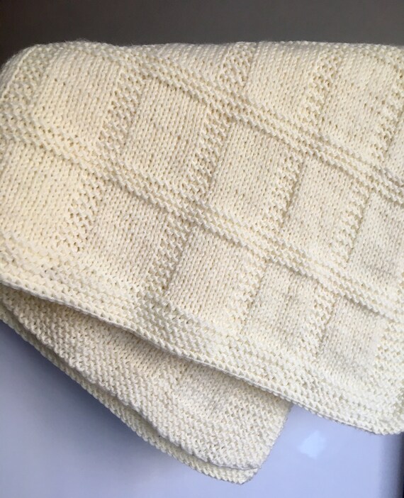 etsy knitted baby blankets
