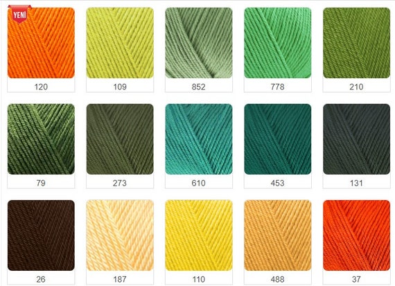 ALIZE DIVA Silk Effect, Microfiber Acrylic Yarn, Summer