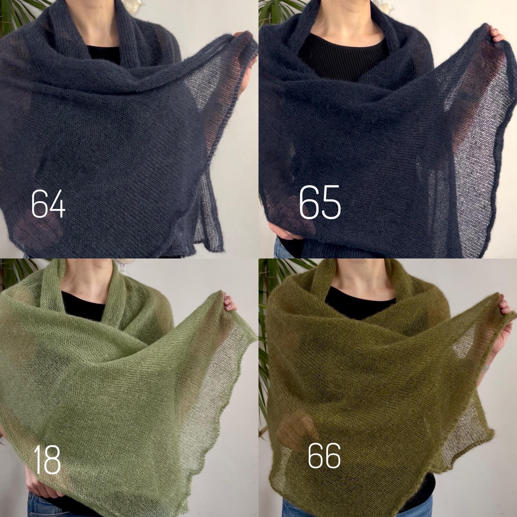 Knit Silk Mohair Shawl: Lightweight Bridal Wrap, Womens Scarf - Etsy