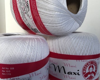 Madame Tricote Paris MAXI Hilo de algodón mercerizado: encaje y amigurumi