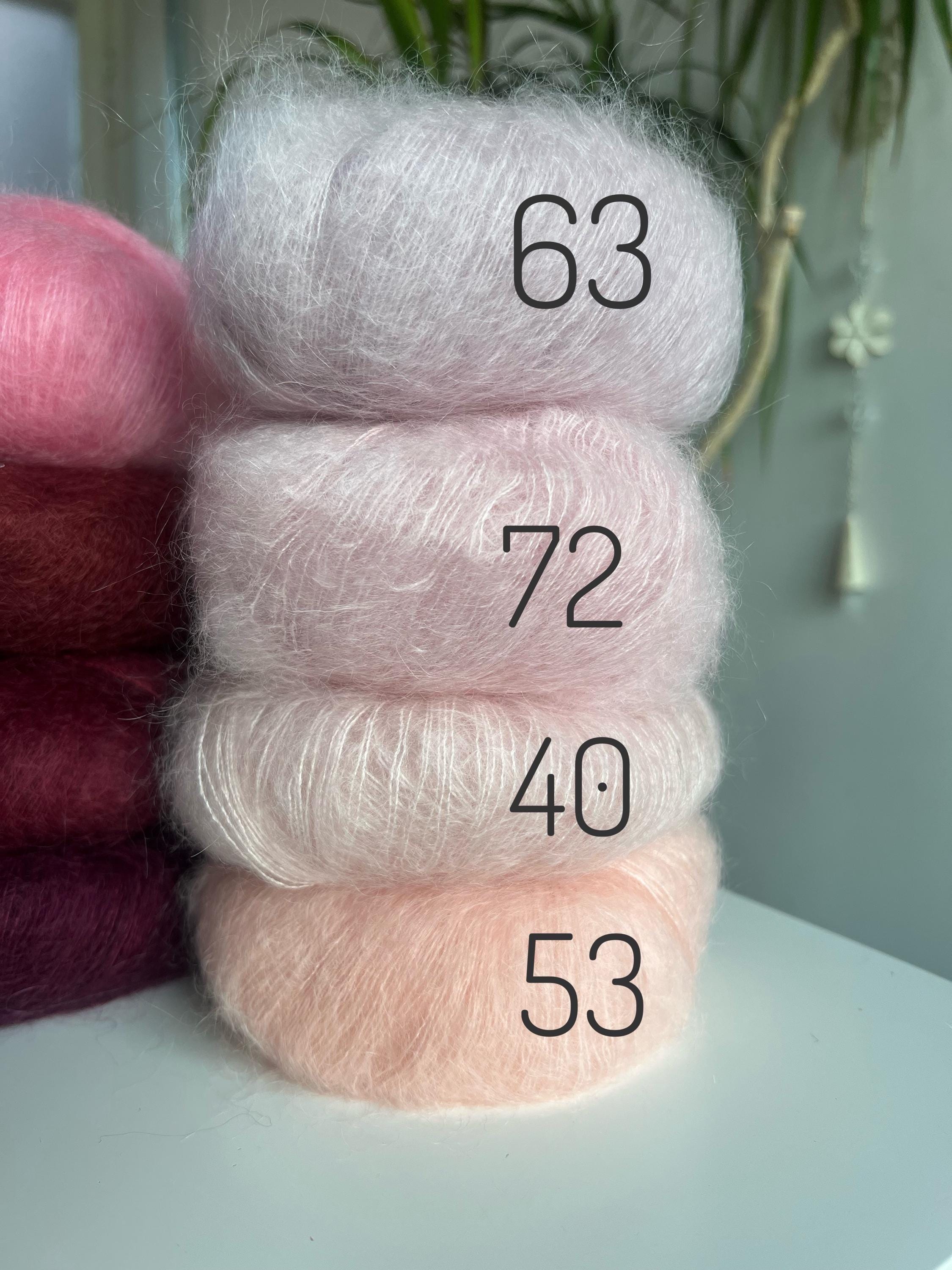 DROPS Kid-silk Yarn: Mohair & Mulberry Silk Lace Yarn - Etsy