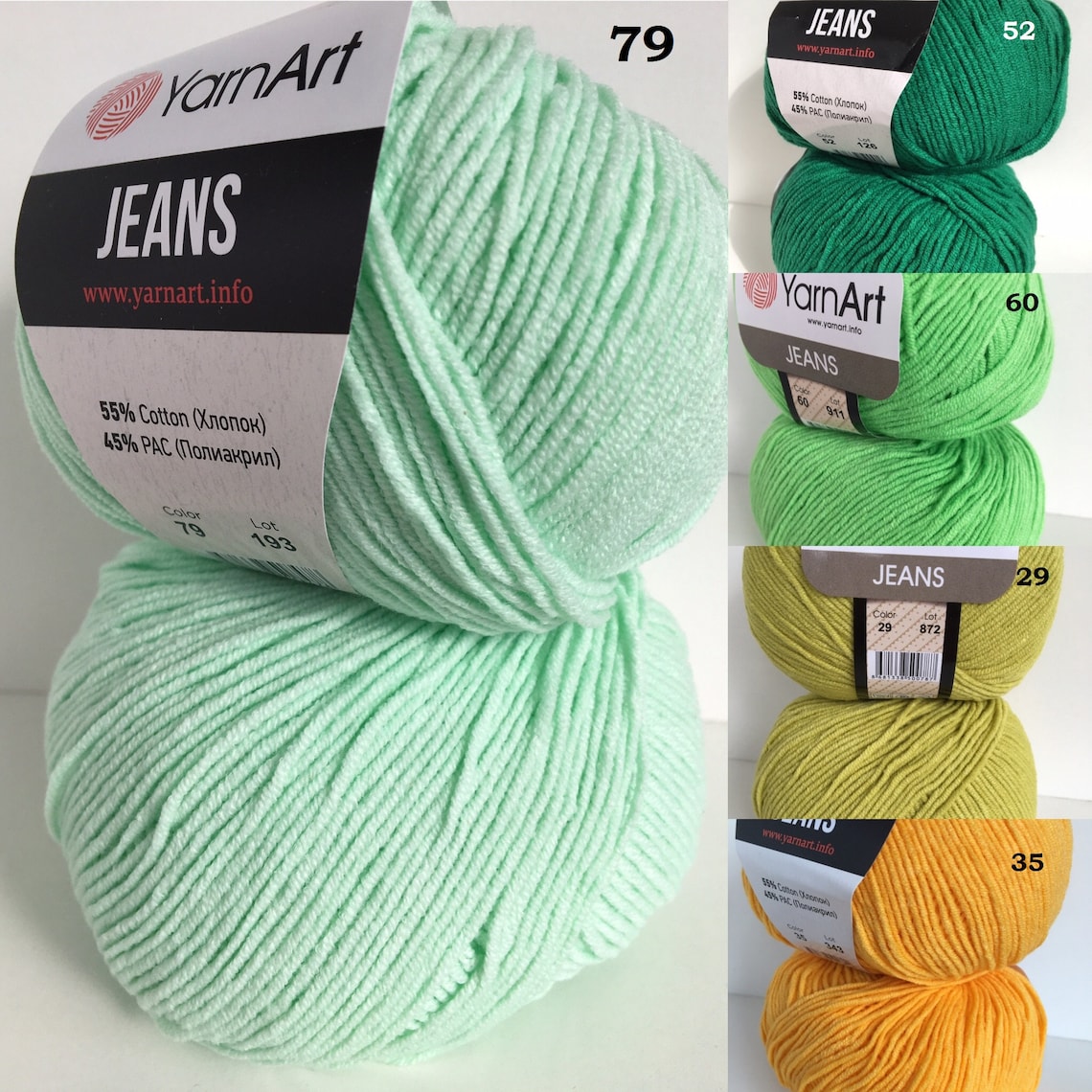 Yarnart JEANS Cotton Yarn Amigurumi Cotton Yarn Amugurumi Etsy