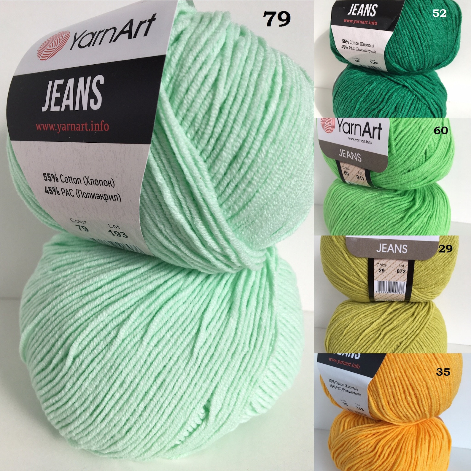Yarnart JEANS Cotton Yarn Amigurumi Cotton Yarn Amugurumi Etsy