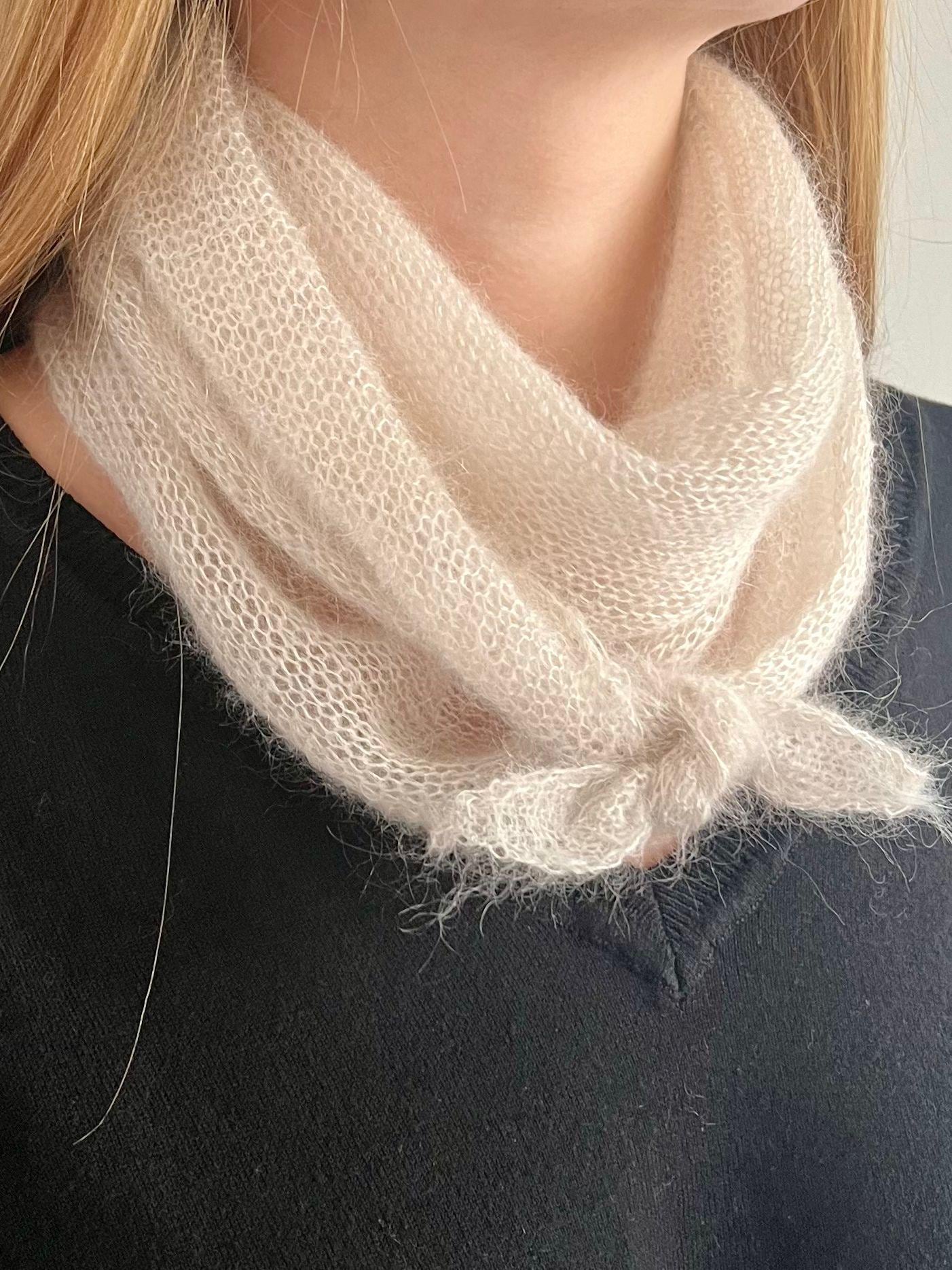 Knit Silk Mohair Scarf, Lightweight Baktus Shawl - Etsy