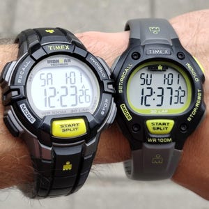 Set Of 2 Vintage TIMEX Ironman Triathlon Men&#39;s Digital Watches