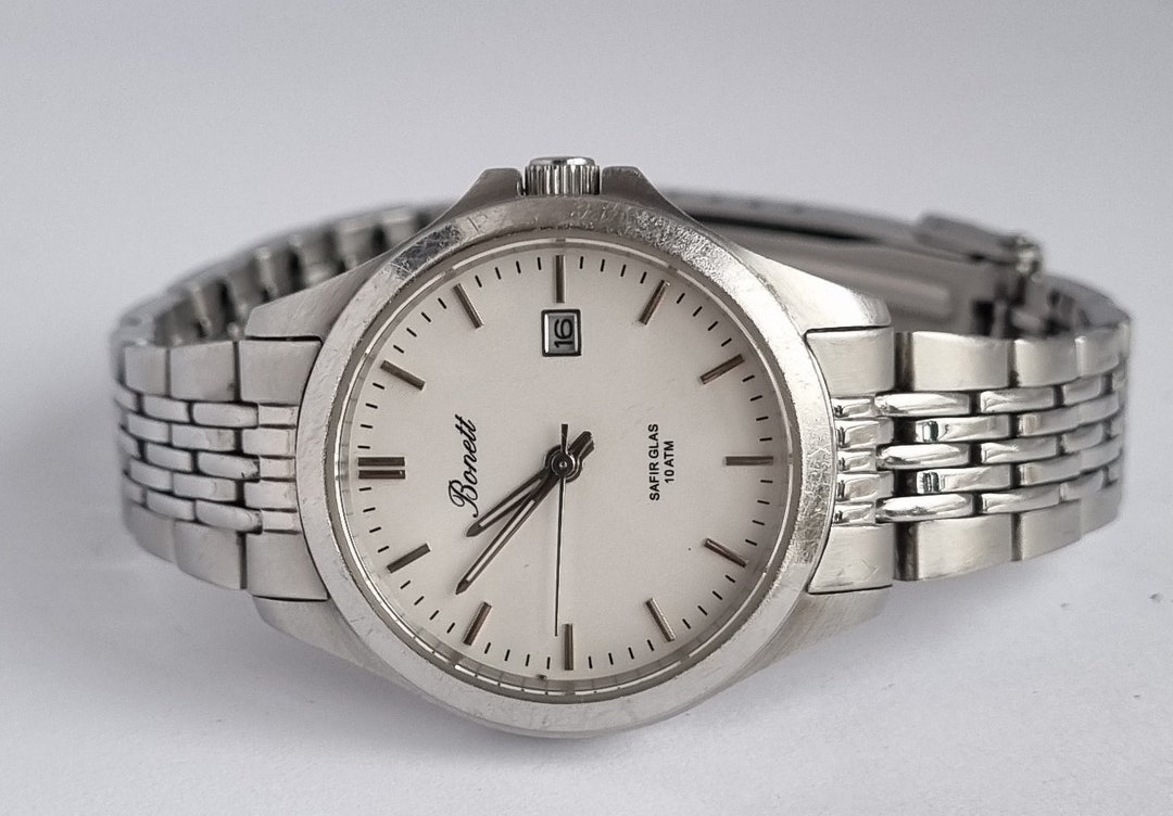 Danish 1990's BONETT Sapphire 10ATM White Dial Women's Quartz